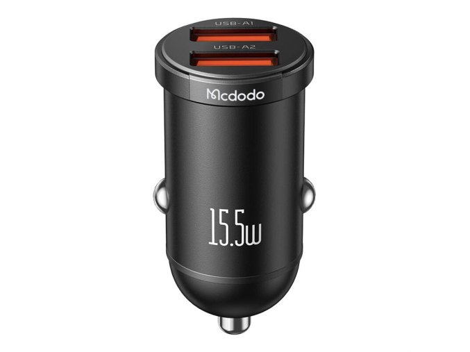 Mcdodo CC-2950 car charger, 2x USB, 15.5W (black)