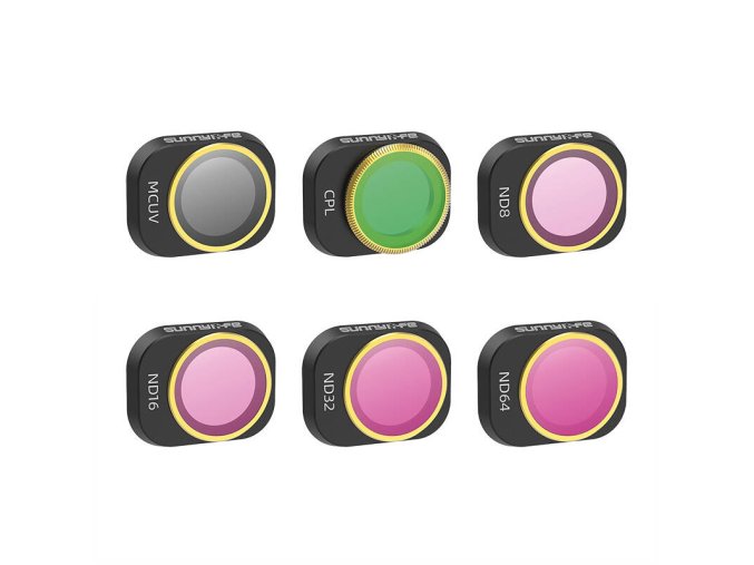 6 Lens Filters MCUV, CPL, ND8/16/32/64 Sunnylife for DJI MINI 4 PRO