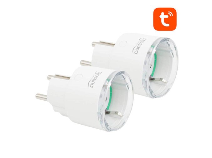 Chytrá zásuvka WiFi Gosund SP111 3680W 16A, Tuya 2-pack