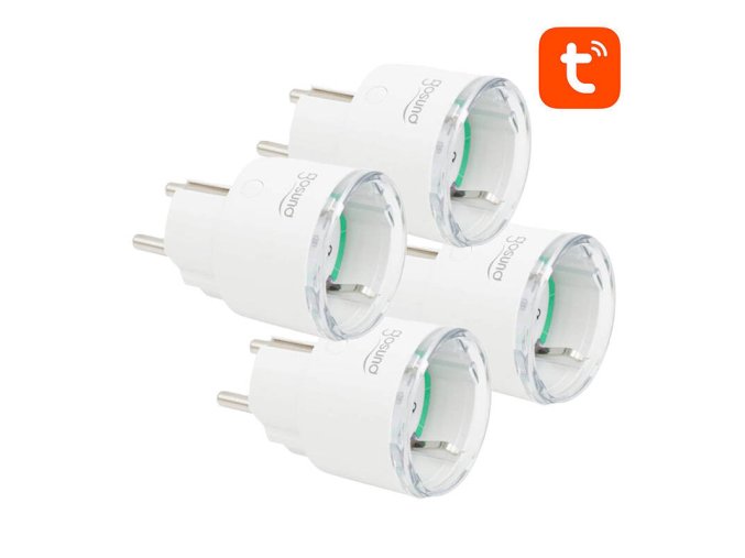 Chytrá zásuvka WiFi Gosund SP111 3680W 16A, Tuya 4-pack