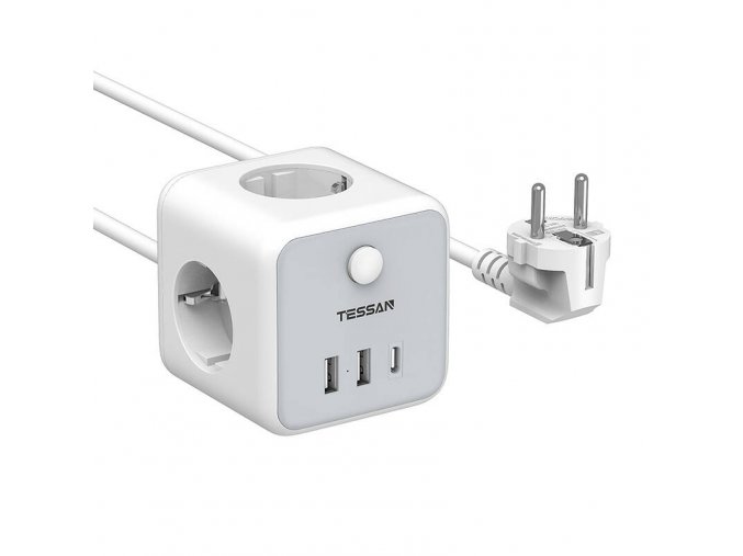 TESSAN Power strip TS-301-C-GR