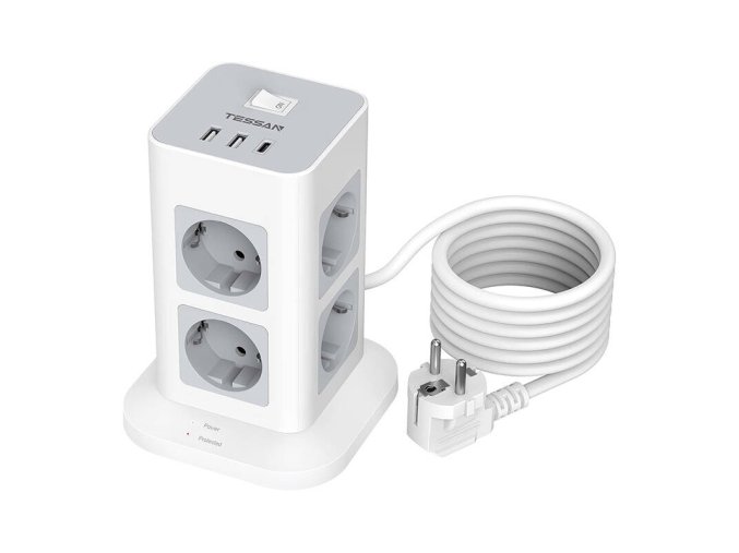 TESSAN Power strip TPS03-DE-C