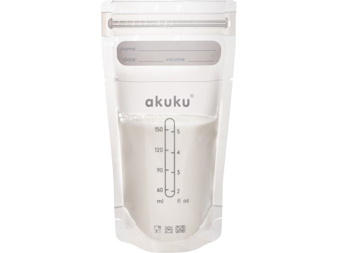 AKUKU A0011 Sterilní sáčky na uchovávání potravin 150 ml