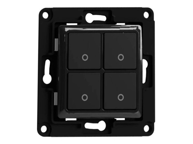 Shelly wall switch 4 button (black)
