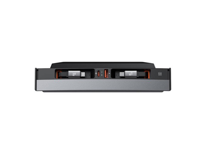 Hub Baseus T-Space with USB-C to lightning cables for Tesla Cars (black)