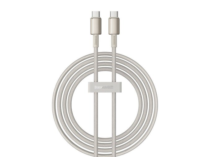 Cable USB-C to USB-C Baseus Tungsten Gold, 100W, 2m (gold)