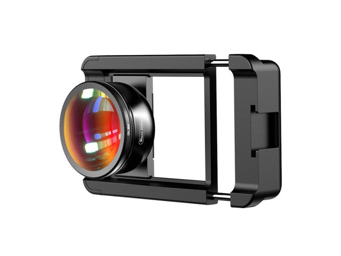 Mobile lens APEXEL APL-HB100CPL100mm macro with CPL (black)