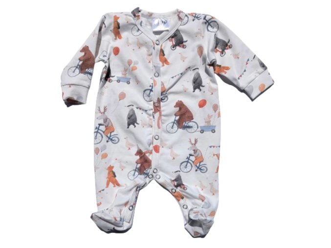 BABY 01563 Dětský župan s dlouhým rukávem Medvídci 68/74