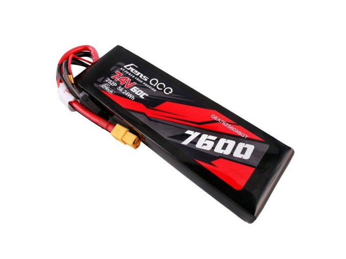 Gens ace G-Tech 7600mAh 7.4V 60C 2S2P Lipo Battery PC mat Battery