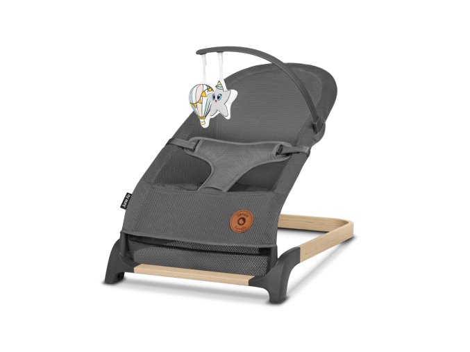 LIONELO Leżazek bujaczek June Air Grey Graphite