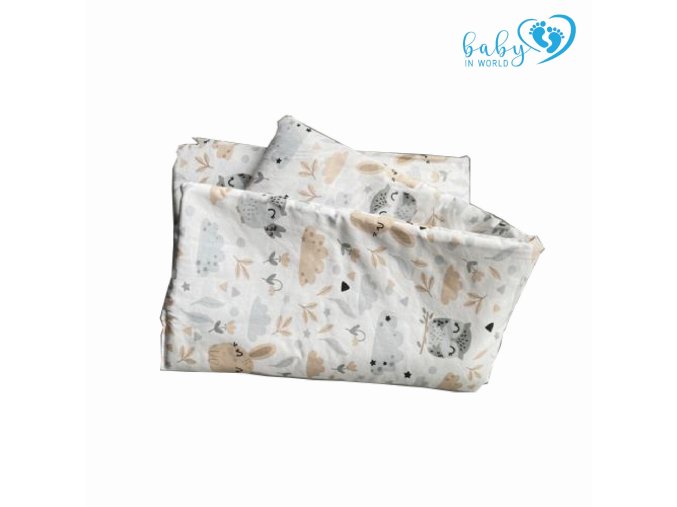 BABY 01622 Přikrývka a polštář 65x75 25x30 Sova Glade