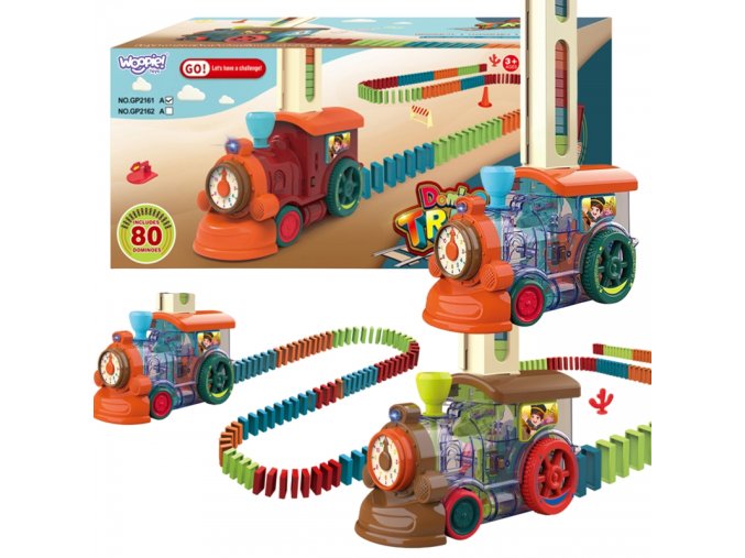 WOOPIE 50308 Interaktywna kolorowa Ciuchcia Domino