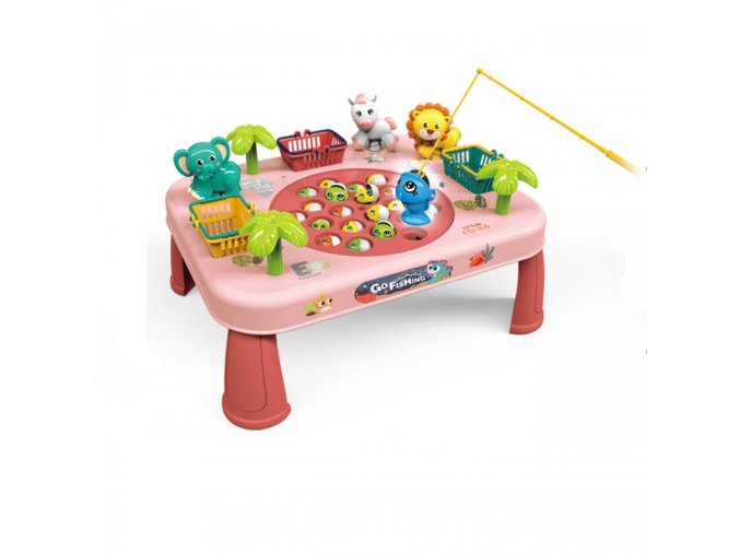WOOPIE 50766 Łowienie Ryb Interaktywny stolik różowy