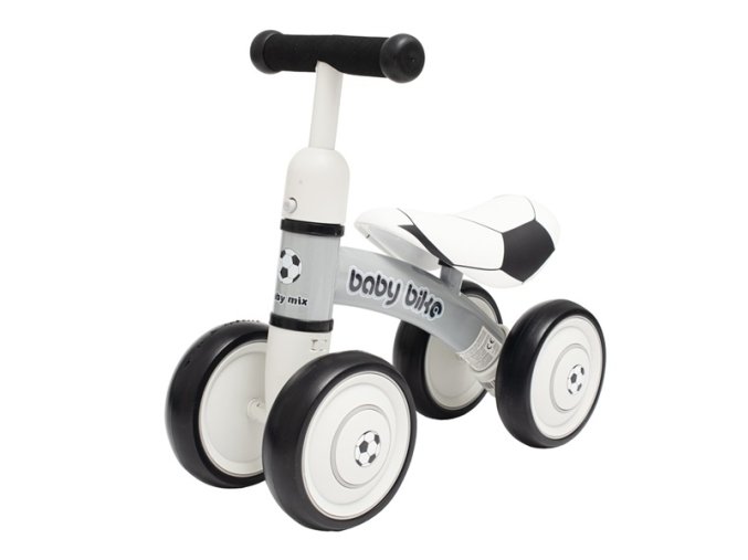 BABY MIX Jeżdzik Baby Bike czarno biały football 51009
