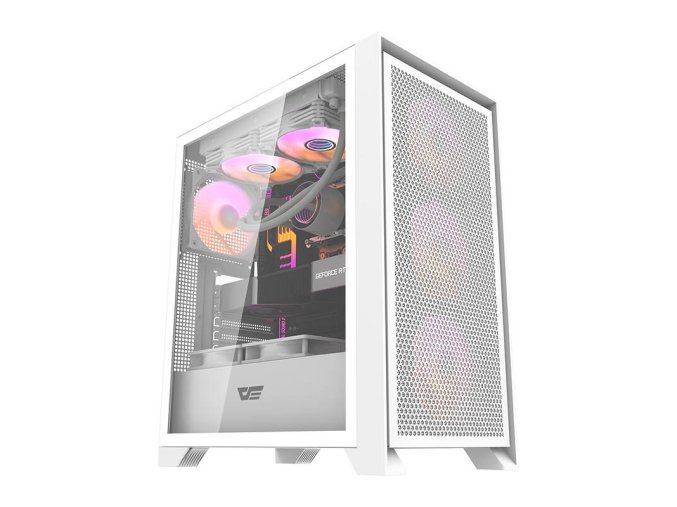 Computer case Darkflash DRX70 MESH + 4 RGB fans (white)
