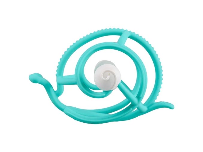 Mombella 00604 Gryzak z grzechotką Ślimak Teal