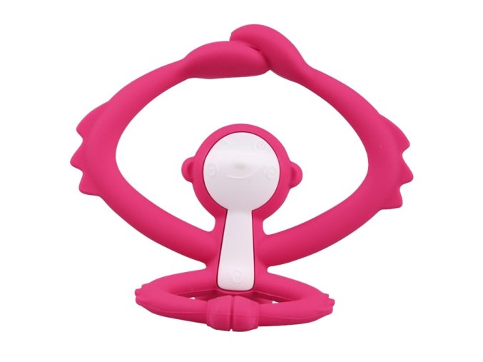 Mombella 00812 Gryzak Zabawka Małpka Dark Pink