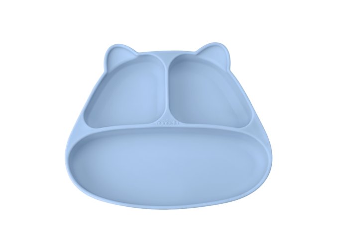 Mombella 01514 Talerzyk z Przysawką Panda  Light Blue