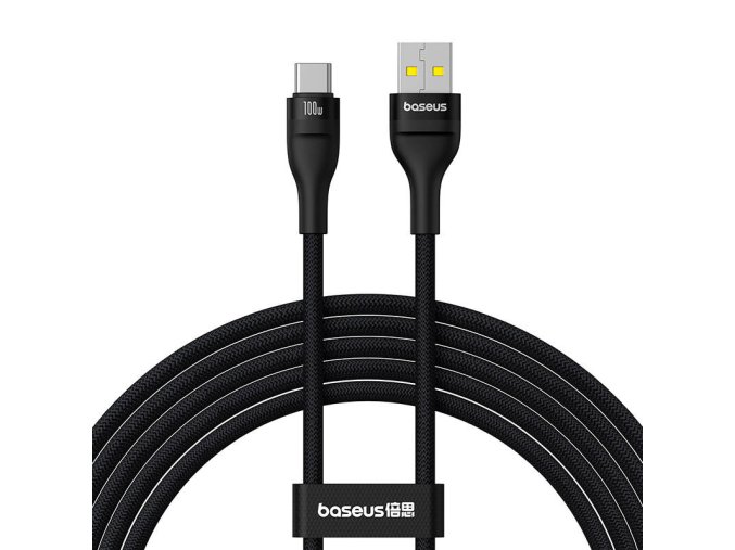 Charging Cable Baseus Flash 2 USB to USB-C 100W, 2m (black)