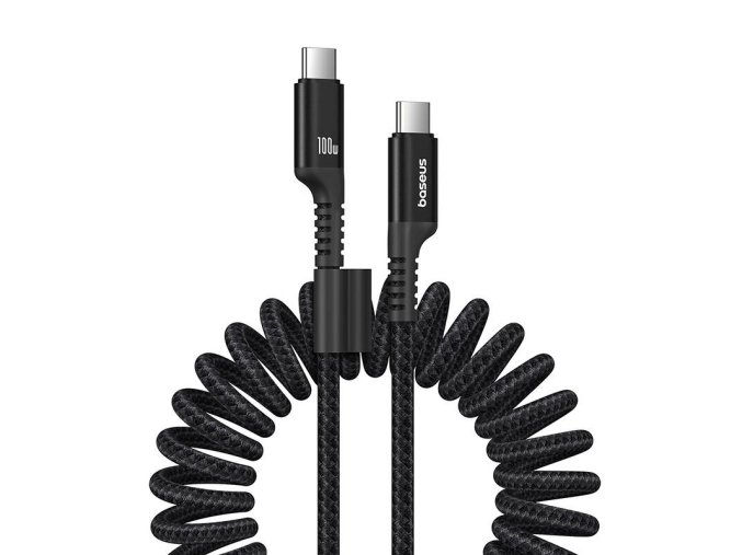 Fast Charging Cable USB-C to USB-C Baseus Fish-Eye 100W, 1m (black)