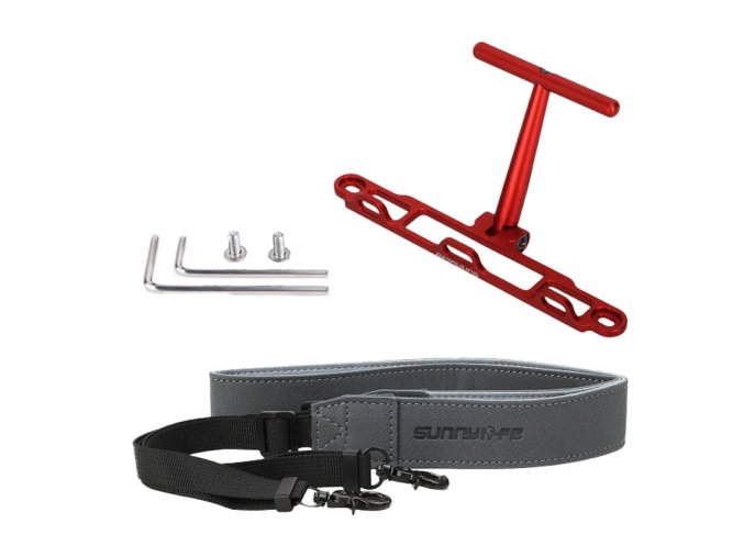 Mount with strap Sunnylife for DJI RC / RC 2 controller (red) ZJ764-R
