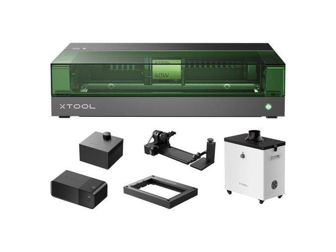 2-in-1 laser engraving machine xTool S1 40W All-in-One Kit (Black)