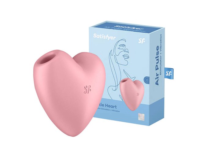 Clitoral massager Cutie Heart Light Red Satisfyer (pink)
