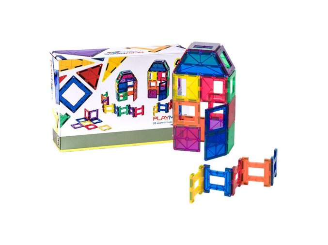 Magnetic tiles 3D Playmags 161 - 48 pcs set