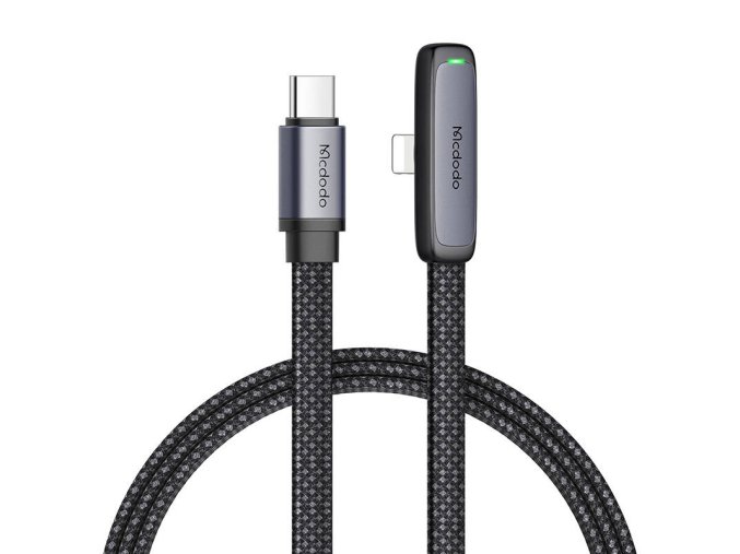 Mcdodo CA-3350 USB to USB-C angle cable, 1.2m (black)