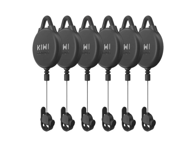 VR Cable Pulley System-6 pcs Kiwi Design V2-6 for Meta Quest 2 Black