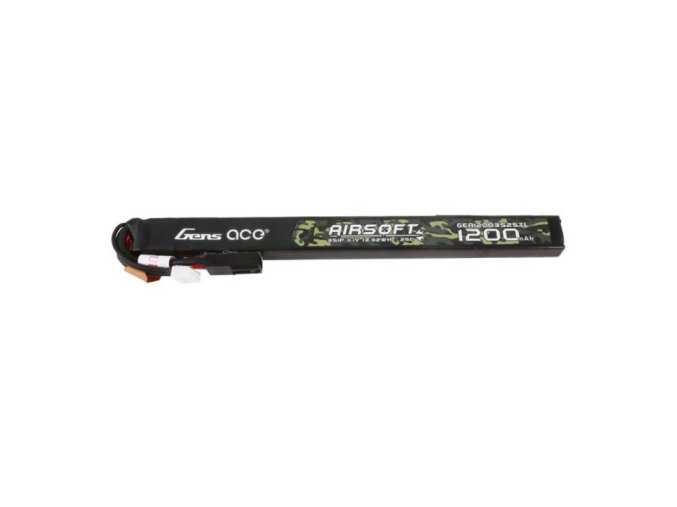 Gens ace 25C 1200mAh 3S1P 11.1V Airsoft Gun Lipo Battery with mini Tamiya Plug Long size