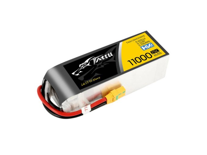 Tattu 11000mAh 22.8V HV 25C 6S1P Lipo Battery Pack with XT90-S (anti-spark) Plug