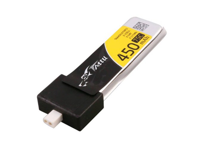 Gens Ace 450mAh 3.8V 75C 1S1P HV Lipo Batteries (5pcs).