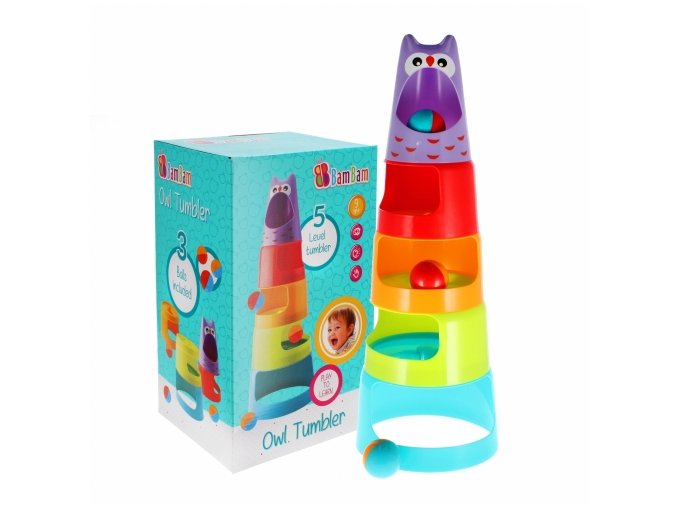 BAM BAM 383564 Vzdělávací pyramida s míčem