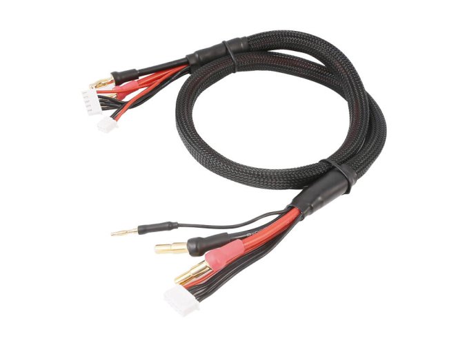 Gens Ace 2S/4S Charge Cable: 4mm & 5mm Bullet With 4.0mm Bullet Connector