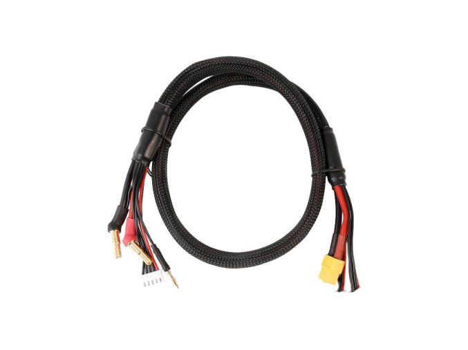 Gens Ace 2S/4S Charge Cable: 4mm & 5mm Bullet With XT60 Connector