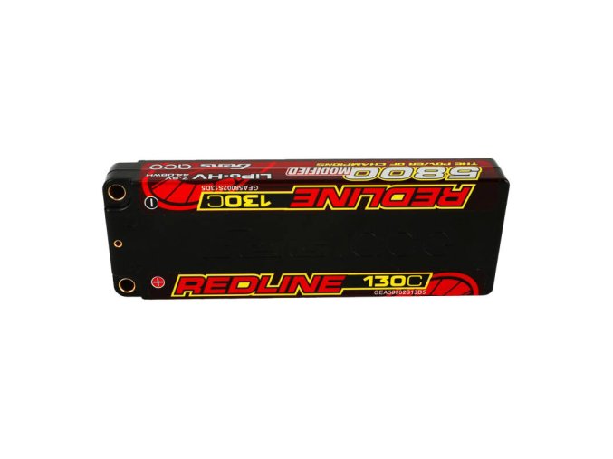 Gens ace Redline Series 5800mAh 7.6V 130C 2S1P HardCase 56# HV Ultra LCG LiPo Battery