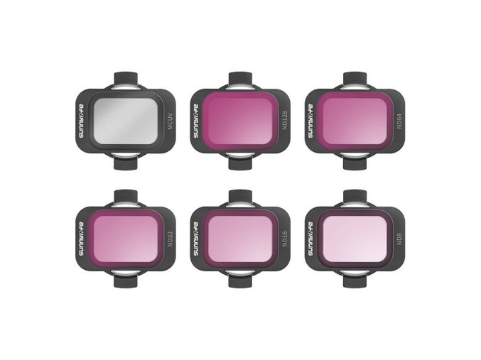 Set of 6 filters Sunnylife MCUV, ND8/16/34/64/128 for DJI Avata 2