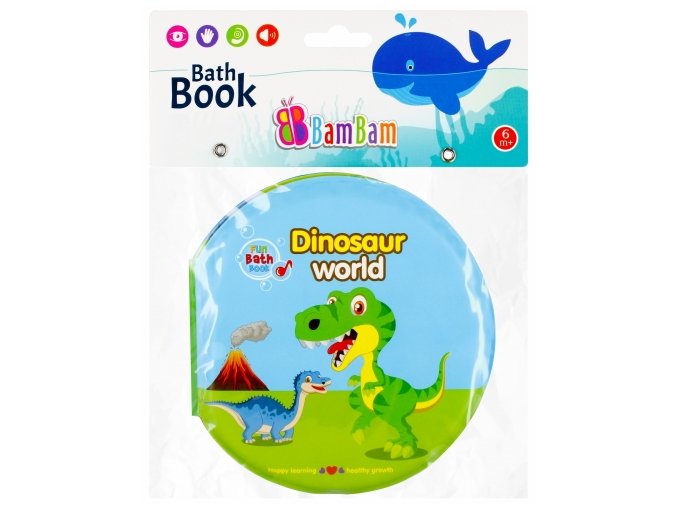 BAM BAM 432479 Koupací knížka Dino