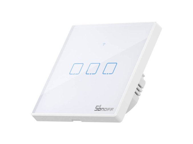 Dotykový spínač WiFi + RF 433 Sonoff T2 EU TX (3 kanály)
