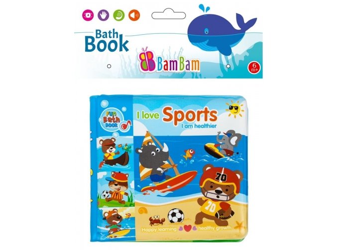BAM BAM 432484 Książeczka do kąpieli Sport