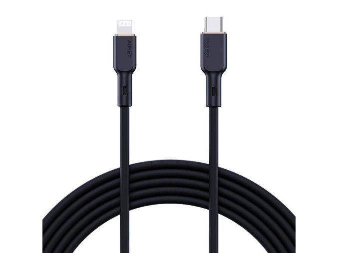 Kabel USB-C na Lightning Aukey CB-SCL1, 27W, 1m (černý)