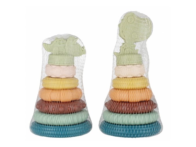 BAM BAM 482393 Pyramidka Eduk pastel siatka