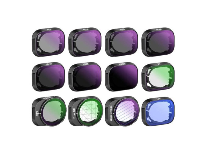 Filters set for DJI Mini 3 / Mini 3 Pro Neewer FL25 ND8/16/32/64/128/256/ND1000/UV/CPL/BSA/LPR/S