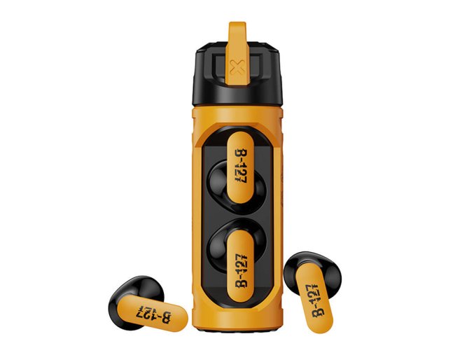 TWS Transformers TF-T11 headphones (yellow)