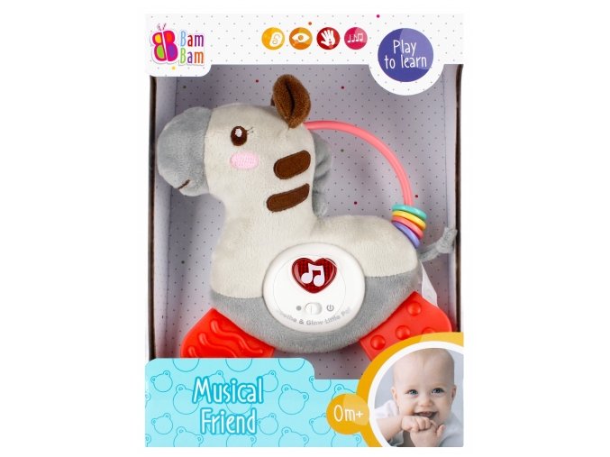 BAM BAM 503087 Hudební zebra Soft
