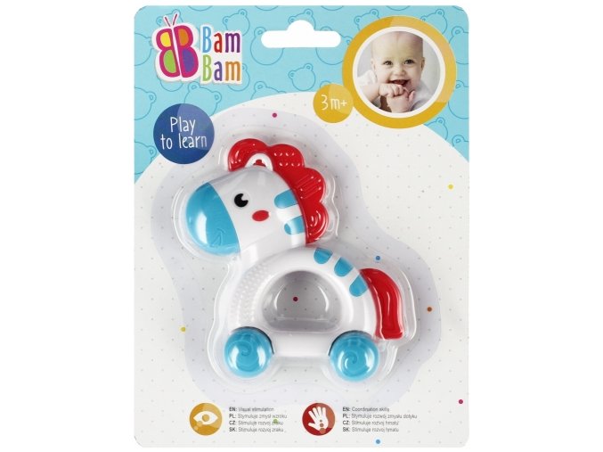 BAM BAM 515008 Chrastítko zebra