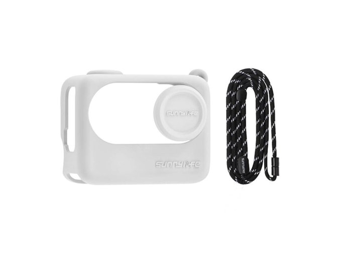 Lanyard + Silicone Case Sunnylife for Insta360 GO 3S (white)