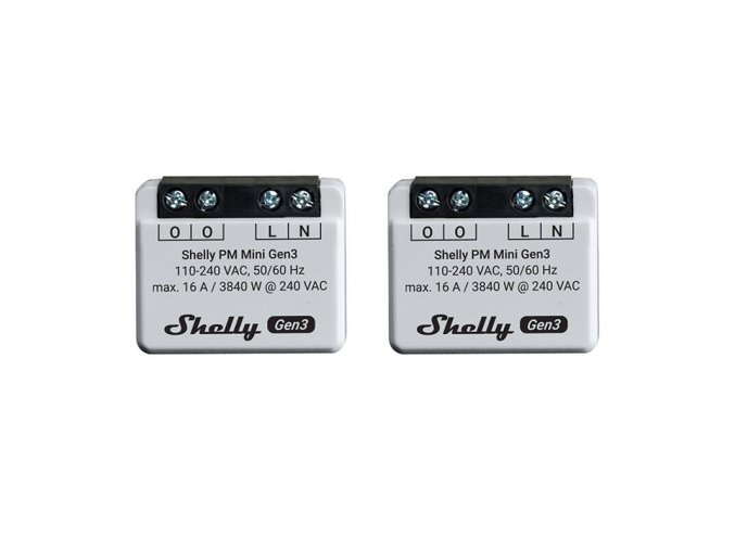 Set of 2 Shelly PM Mini Gen3 Controllers
