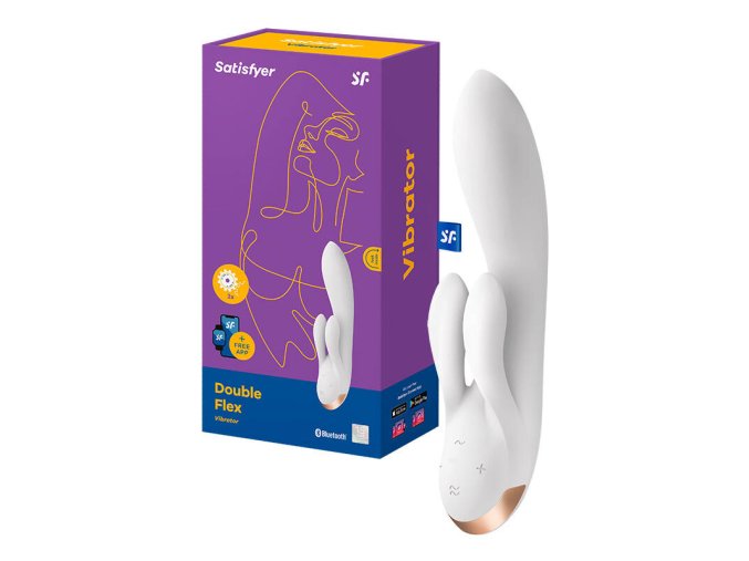Vibrátor Satisfyer Double Flex (bílý)